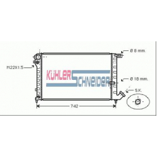 1509501 KUHLER SCHNEIDER Радиатор, охлаждение двигател