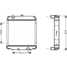 32002071 VAN WEZEL Радиатор, охлаждение двигателя