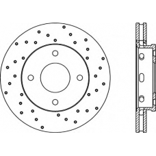 BDRS2055.25 OPEN PARTS Тормозной диск