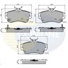 CBP3894 COMLINE Комплект тормозных колодок, дисковый тормоз