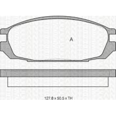 8110 14010 TRIDON Brake pads - rear