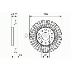 0 986 479 C47 BOSCH Тормозной диск