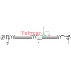 4110218 METZGER Тормозной шланг