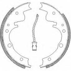 Z4104.01 WOKING Комплект тормозных колодок