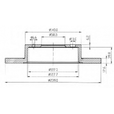 BSF3500 QUINTON HAZELL Тормозной диск