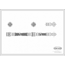 19033021 CORTECO Тормозной шланг