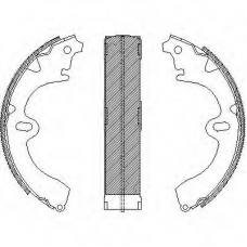 Z4097.00 WOKING Комплект тормозных колодок