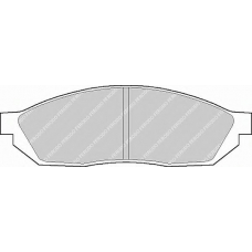 FDB208 FERODO Комплект тормозных колодок, дисковый тормоз