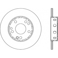 BDA1291.10 OPEN PARTS Тормозной диск