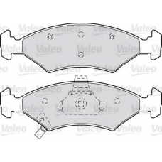 598989 VALEO Комплект тормозных колодок, дисковый тормоз