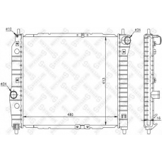 10-25193-SX STELLOX Радиатор, охлаждение двигателя