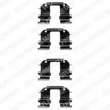 LX0372 DELPHI Комплектующие, колодки дискового тормоза
