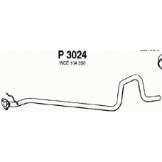 P3024 FENNO Труба выхлопного газа