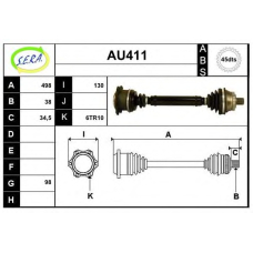 AU411 SERA Приводной вал