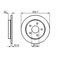 0 986 478 196 BOSCH Тормозной диск