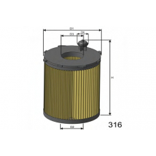 L104 MISFAT Масляный фильтр