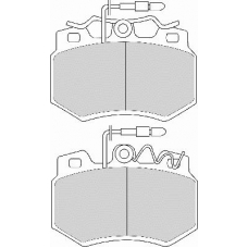 FD252A NECTO Комплект тормозных колодок, дисковый тормоз