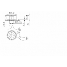 TKR 9910 TIMKEN Натяжной ролик, ремень грм