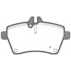 BPA1144.00 OPEN PARTS Комплект тормозных колодок, дисковый тормоз