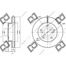 BD1292 DJ PARTS Тормозной диск