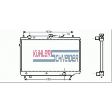 0207801 KUHLER SCHNEIDER Радиатор, охлаждение двигател