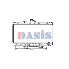 210081N AKS DASIS Радиатор, охлаждение двигателя