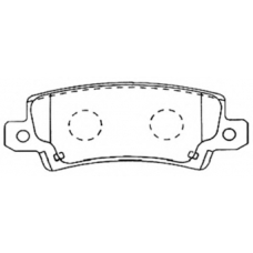 AKD-1259 ASVA Комплект тормозных колодок, дисковый тормоз