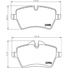 8DB 355 016-041 HELLA PAGID Комплект тормозных колодок, дисковый тормоз