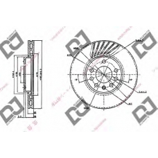 BD1981 DJ PARTS Тормозной диск