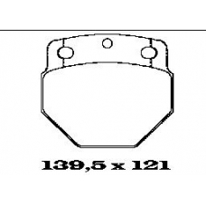 BL1456A1 FTE Комплект тормозных колодок, дисковый тормоз