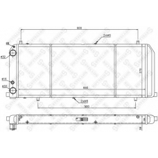 10-25046-SX STELLOX Радиатор, охлаждение двигателя