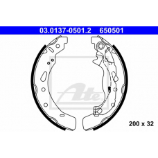 03.0137-0501.2 ATE Комплект тормозных колодок