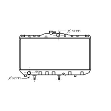 TO2052 AVA Радиатор, охлаждение двигателя