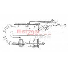 11.3011 METZGER Трос, управление сцеплением