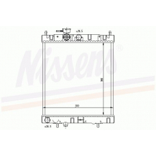 62954 NISSENS Радиатор, охлаждение двигателя