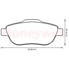 573168B BENDIX Комплект тормозных колодок, дисковый тормоз