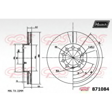 871084.6880 MAXTECH Тормозной диск