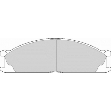 FD6566V NECTO Комплект тормозных колодок, дисковый тормоз