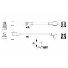 0 986 356 890 BOSCH Комплект проводов зажигания