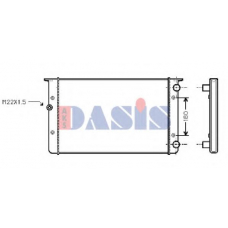 041230N AKS DASIS Радиатор, охлаждение двигателя