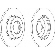 DDF099 FERODO Тормозной диск