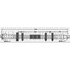 BBH6118 BORG & BECK Тормозной шланг