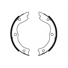 09-0667 E.T.F. Комплект тормозных колодок; комплект тормозных кол