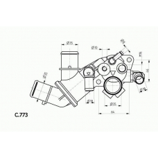 C.773.75 BEHR Термостат, охлаждающая жидкость