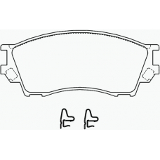 P 49 019 BREMBO Комплект тормозных колодок, дисковый тормоз