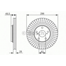 0 986 479 664 BOSCH Тормозной диск