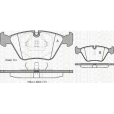 8110 11898 TRIDON Brake pads - front