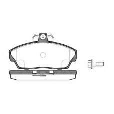 P2373.10 WOKING Комплект тормозных колодок, дисковый тормоз