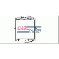 0400801 KUHLER SCHNEIDER Радиатор, охлаждение двигател