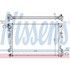 61875 NISSENS Радиатор, охлаждение двигателя